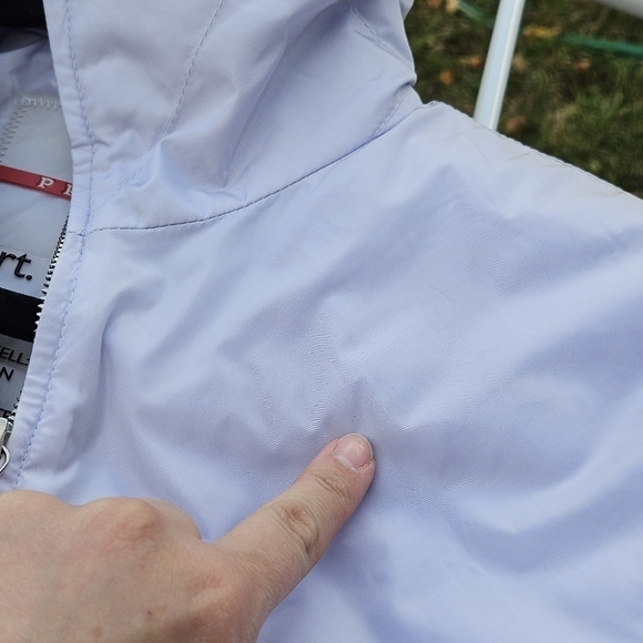 Prada y2k short light purple nylon winter jacket size IT 42 US 6 - Picture 12 of 15